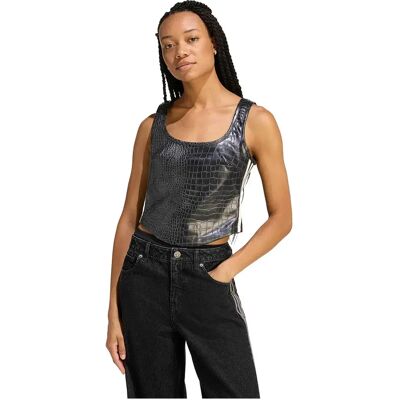 Adidas Originals Débardeur Pleather Corset Black 34 Femme - Publicité Adidas Originals Débardeur Pleather Corset Black 34 Femme - Publicité