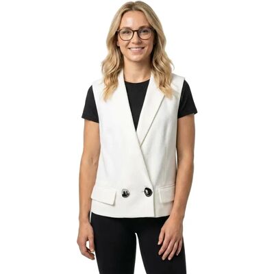 Giorgio Armani Exchange Gilet Xw001770_af21530 Optic White 44 Femme - Publicité Giorgio Armani Exchange Gilet Xw001770_af21530 Optic White 44 Femme - Publicité