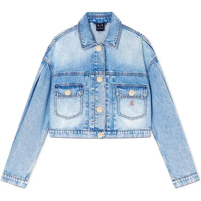 Giorgio Armani Exchange Veste Xw002260_af21338 Blue Denim XL Femme - Publicité Giorgio Armani Exchange Veste Xw002260_af21338 Blue Denim XL Femme - Publicité