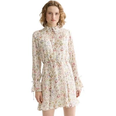 Scotch & Soda Robe Courte à Manches Longues Ufu01176t Cosmic Sky Eggnog 36 Femme - Publicité Scotch & Soda Robe Courte à Manches Longues Ufu01176t Cosmic Sky Eggnog 36 Femme - Publicité