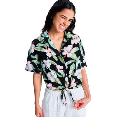 Roxy Chemise à Manches Courtes Salty Sweet Printed Anthracite Spring Charming S Femme - Publicité Roxy Chemise à Manches Courtes Salty Sweet Printed Anthracite Spring Charming S Femme - Publicité