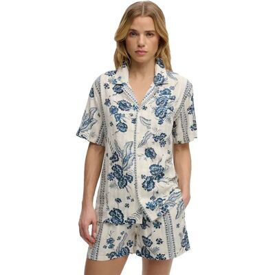 Superdry Chemise à Manches Courtes Beach Printed Jeane Floral Cream XL Femme - Publicité Superdry Chemise à Manches Courtes Beach Printed Jeane Floral Cream XL Femme - Publicité