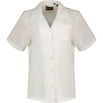 Superdry Chemise à Manches Courtes Heritage Broderie Off White 2XS Femme - Publicité Superdry Chemise à Manches Courtes Heritage Broderie Off White 2XS Femme - Publicité