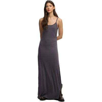 Superdry Robe Longue Sans Manches Maxi Jersey Cami Charcoal M Femme - Publicité Superdry Robe Longue Sans Manches Maxi Jersey Cami Charcoal M Femme - Publicité
