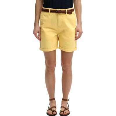 Superdry Shorts Chino W7110520a Golden Haze Yellow 2XS Femme - Publicité Superdry Shorts Chino W7110520a Golden Haze Yellow 2XS Femme - Publicité