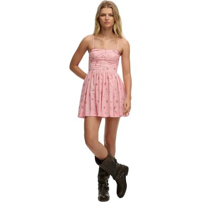 Superdry Robe Courte Sans Manches Corset Cami Polka Floral Pink XS Femme - Publicité Superdry Robe Courte Sans Manches Corset Cami Polka Floral Pink XS Femme - Publicité