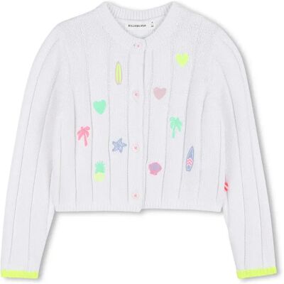 Billieblush Veste U21912 White 4 Années - Publicité Billieblush Veste U21912 White 4 Années - Publicité