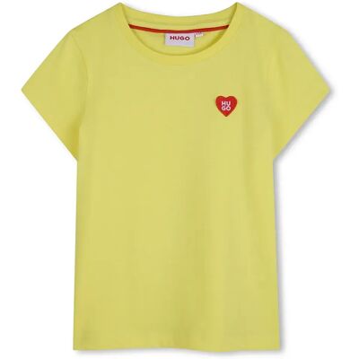 Hugo T-shirt à Manches Courtes G01047 Lemon 6 Années Fille - Publicité Hugo T-shirt à Manches Courtes G01047 Lemon 6 Années Fille - Publicité