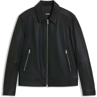 Boss Veste En Cuir Mapson4 10273355 Black 50 Homme - Publicité Boss Veste En Cuir Mapson4 10273355 Black 50 Homme - Publicité