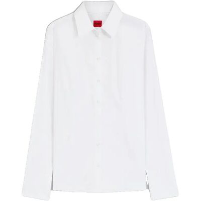 Hugo Chemise à Manches Longues The Fitted 10276558 White 34 Femme - Publicité Hugo Chemise à Manches Longues The Fitted 10276558 White 34 Femme - Publicité