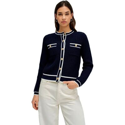 Salsa Jeans Cardigan Chanel Slim Fit Dark Blue V2 XS Femme - Publicité Salsa Jeans Cardigan Chanel Slim Fit Dark Blue V2 XS Femme - Publicité