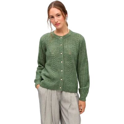 Object Cardigan Flora Re Bronze Green / Melange XS Femme - Publicité Object Cardigan Flora Re Bronze Green / Melange XS Femme - Publicité