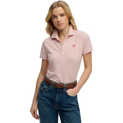 Superdry Polo à Manches Courtes Heritage Slim Fit Pale Rose Pink XL Femme - Publicité Superdry Polo à Manches Courtes Heritage Slim Fit Pale Rose Pink XL Femme - Publicité
