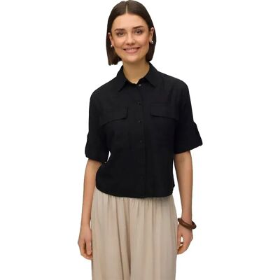 Vero Moda Chemise à Manches Courtes Ryder Fabiana Black S Femme - Publicité Vero Moda Chemise à Manches Courtes Ryder Fabiana Black S Femme - Publicité