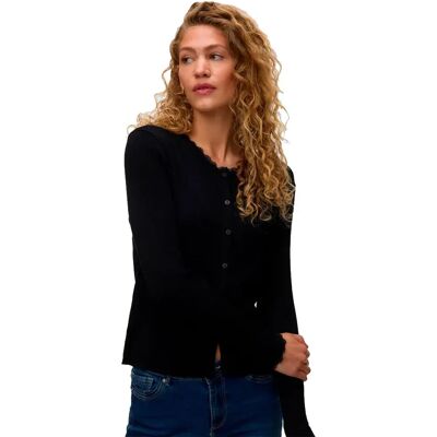Vero Moda Cardigan Wonder Lace O-neck Knit Black L Femme - Publicité Vero Moda Cardigan Wonder Lace O-neck Knit Black L Femme - Publicité