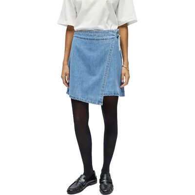 Object Jupe Courte Rosie Denim Light Blue Denim 38 Femme - Publicité Object Jupe Courte Rosie Denim Light Blue Denim 38 Femme - Publicité
