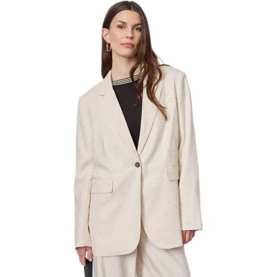 Redgreen Blazer Bibbi Ecru Melange L Femme - Publicité Redgreen Blazer Bibbi Ecru Melange L Femme - Publicité