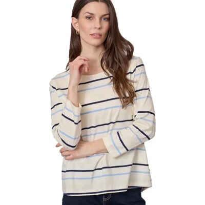 Redgreen T-shirt à Manches 3/4 Croco Blue Stripe M Femme - Publicité Redgreen T-shirt à Manches 3/4 Croco Blue Stripe M Femme - Publicité