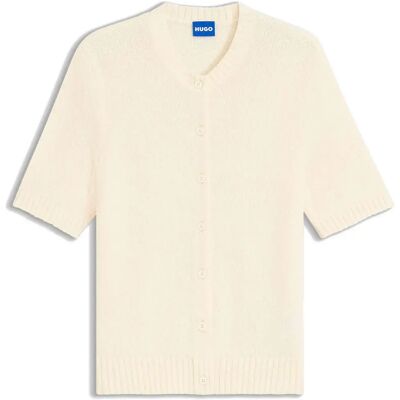 Hugo Cardigan Scutina 10280250 Blue Open White M Femme - Publicité Hugo Cardigan Scutina 10280250 Blue Open White M Femme - Publicité