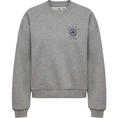 Hummel Sweat-shirt Keeper Boxy Graphic Crewneck Light Grey Melange S Femme - Publicité Hummel Sweat-shirt Keeper Boxy Graphic Crewneck Light Grey Melange S Femme - Publicité
