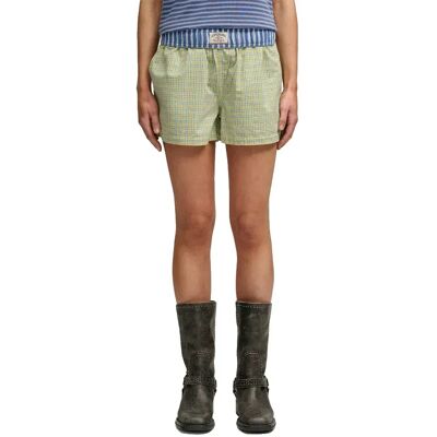 Superdry Short Mini Check Cotton Hampton Yellow Check 2XS Femme - Publicité Superdry Short Mini Check Cotton Hampton Yellow Check 2XS Femme - Publicité
