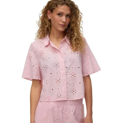 Vero Moda Chemise à Manches Courtes Eliza Pink A Boo L Femme - Publicité Vero Moda Chemise à Manches Courtes Eliza Pink A Boo L Femme - Publicité