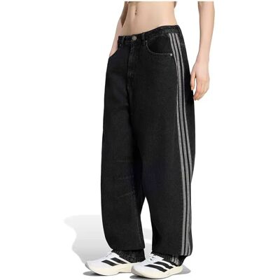 Adidas Originals Jeans Taille Haute Barrel Leg True Black Denim 38 Femme - Publicité Adidas Originals Jeans Taille Haute Barrel Leg True Black Denim 38 Femme - Publicité