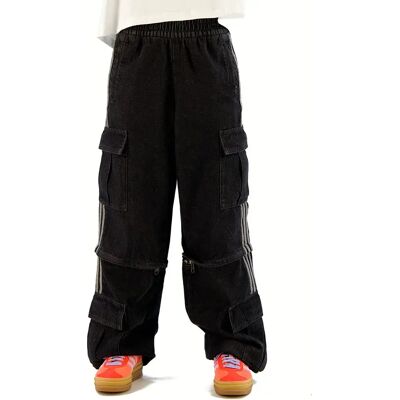 Adidas Originals Jean Mid Rise 2in1 True Black Denim S Femme - Publicité Adidas Originals Jean Mid Rise 2in1 True Black Denim S Femme - Publicité