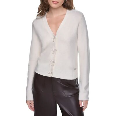 Dkny Pull à Col En V Dw7000706 Eggnog White XL Femme - Publicité Dkny Pull à Col En V Dw7000706 Eggnog White XL Femme - Publicité