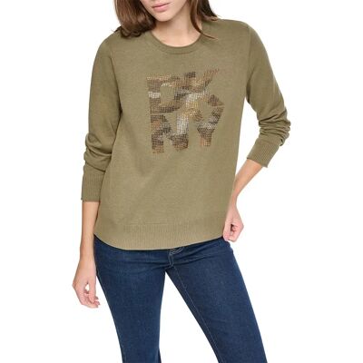 Dkny Pull Dw7000709 Utility Green Green XS Femme - Publicité Dkny Pull Dw7000709 Utility Green Green XS Femme - Publicité