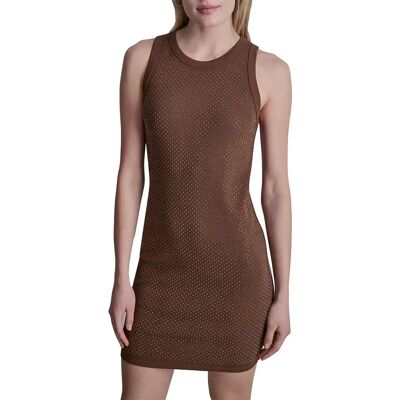 Dkny Robe Courte Sans Manches Dw9500818 Chestnut / Gunmetal M Femme - Publicité Dkny Robe Courte Sans Manches Dw9500818 Chestnut / Gunmetal M Femme - Publicité