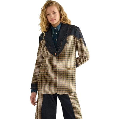 Wrangler Veste En Jean Houndstooth Rinse XL Femme - Publicité Wrangler Veste En Jean Houndstooth Rinse XL Femme - Publicité