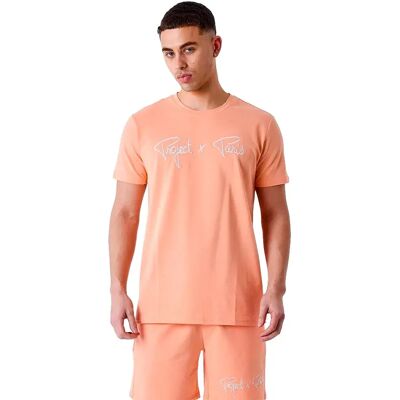 Pro-Ject X Paris T-shirt à Manches Courtes 1910076 Peach / Cream / White XS Homme,Femme - Publicité Pro-Ject X Paris T-shirt à Manches Courtes 1910076 Peach / Cream / White XS Homme,Femme - Publicité