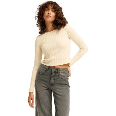 Billabong T-shirt à Manches Longues Way Out Knit White Cap S Femme - Publicité Billabong T-shirt à Manches Longues Way Out Knit White Cap S Femme - Publicité