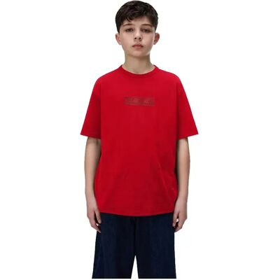 Napapijri T-shirt à Manches Courtes New Box Logo Haute Red 4 Années - Publicité Napapijri T-shirt à Manches Courtes New Box Logo Haute Red 4 Années - Publicité