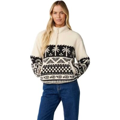 Rip Curl Pull à Demi-zip Bossa Nova Polar Black / White XL Femme - Publicité Rip Curl Pull à Demi-zip Bossa Nova Polar Black / White XL Femme - Publicité