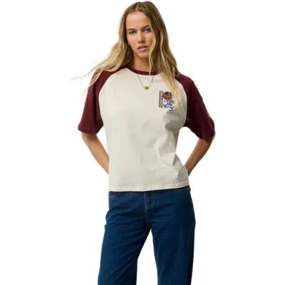 Rip Curl T-shirt à Manches Courtes Surf The World Boxy Bone L Femme - Publicité Rip Curl T-shirt à Manches Courtes Surf The World Boxy Bone L Femme - Publicité