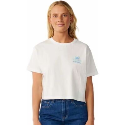 Rip Curl T-shirt à Manches Courtes Swell Crop Bone XS Femme - Publicité Rip Curl T-shirt à Manches Courtes Swell Crop Bone XS Femme - Publicité