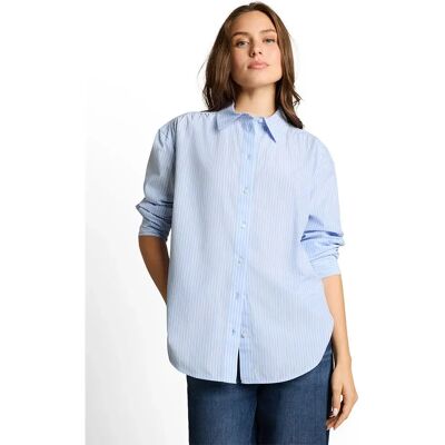 Tom Tailor Chemisier à Manches Longues 1052585 Mid Blue White Stripe 36 Femme - Publicité Tom Tailor Chemisier à Manches Longues 1052585 Mid Blue White Stripe 36 Femme - Publicité