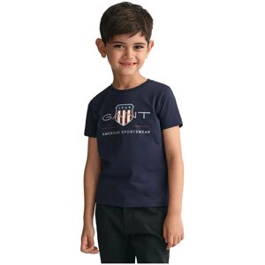Gant T-shirt à Manches Courtes 805182 Evening Blue 4-6 Années Garçon,Fille - Publicité Gant T-shirt à Manches Courtes 805182 Evening Blue 4-6 Années Garçon,Fille - Publicité
