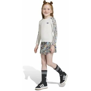 Adidas Originals Ensemble Slim Crop 3 Stripes Long Sleeve Top Regular Wrap Skort Cloud White / Multicolor / Night Indigo 6-7 Années Fille - Publicité Adidas Originals Ensemble Slim Crop 3 Stripes Long Sleeve Top Regular Wrap Skort Cloud White / Multicolor / Night Indigo 6-7 Années Fille - Publicité