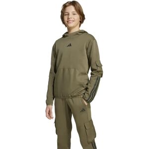 Adidas Sweat à Capuche Utility Pack Fleece Olive Strata / Black 11-12 Années Garçon,Fille - Publicité Adidas Sweat à Capuche Utility Pack Fleece Olive Strata / Black 11-12 Années Garçon,Fille - Publicité