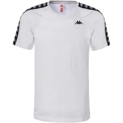 Kappa T-shirt à Manches Courtes Coen Slim 222 Banda White / Black 14 Années Garçon,Fille - Publicité Kappa T-shirt à Manches Courtes Coen Slim 222 Banda White / Black 14 Années Garçon,Fille - Publicité
