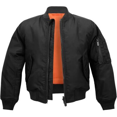 Brandit Veste Ma1 Black 158-164 cm Garçon,Fille - Publicité Brandit Veste Ma1 Black 158-164 cm Garçon,Fille - Publicité