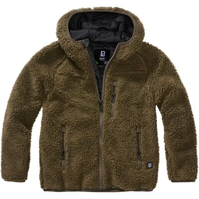 Brandit Veste Teddy Olive 158-164 cm Garçon,Fille - Publicité Brandit Veste Teddy Olive 158-164 cm Garçon,Fille - Publicité
