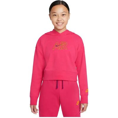 Nike Sweat à Capuche Sportswear Air French Terry Crop Rush Pink / Sangria / Dark Sulfur 12-13 Années Fille - Publicité Nike Sweat à Capuche Sportswear Air French Terry Crop Rush Pink / Sangria / Dark Sulfur 12-13 Années Fille - Publicité