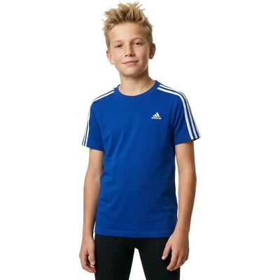 Adidas T-shirt à Manches Courtes 3s Semi Lucid Blue / White 11-12 Années - Publicité Adidas T-shirt à Manches Courtes 3s Semi Lucid Blue / White 11-12 Années - Publicité