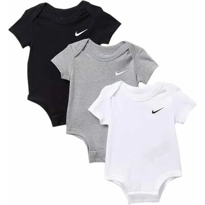 Nike Kids Body à Manches Courtes Swoosh 3 Unités Black 3 Mois Garçon,Fille - Publicité Nike Kids Body à Manches Courtes Swoosh 3 Unités Black 3 Mois Garçon,Fille - Publicité