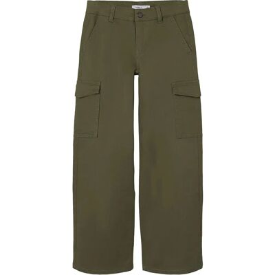 Name It Pantalon Cargo Rose Deep Lichen Green 11 Années Fille - Publicité Name It Pantalon Cargo Rose Deep Lichen Green 11 Années Fille - Publicité