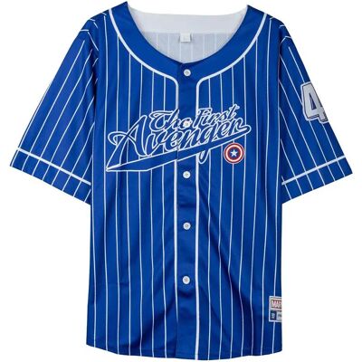 Cerda Disney T-shirt à Manches Courtes Baseball Avengers Capitan America Blue L Garçon,Fille - Publicité Cerda Disney T-shirt à Manches Courtes Baseball Avengers Capitan America Blue L Garçon,Fille - Publicité